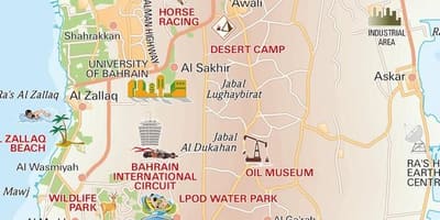 نقشہ کی زندگی کے درخت بحرین