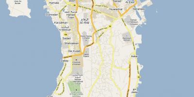 نقشہ کی سڑک کا نقشہ بحرین